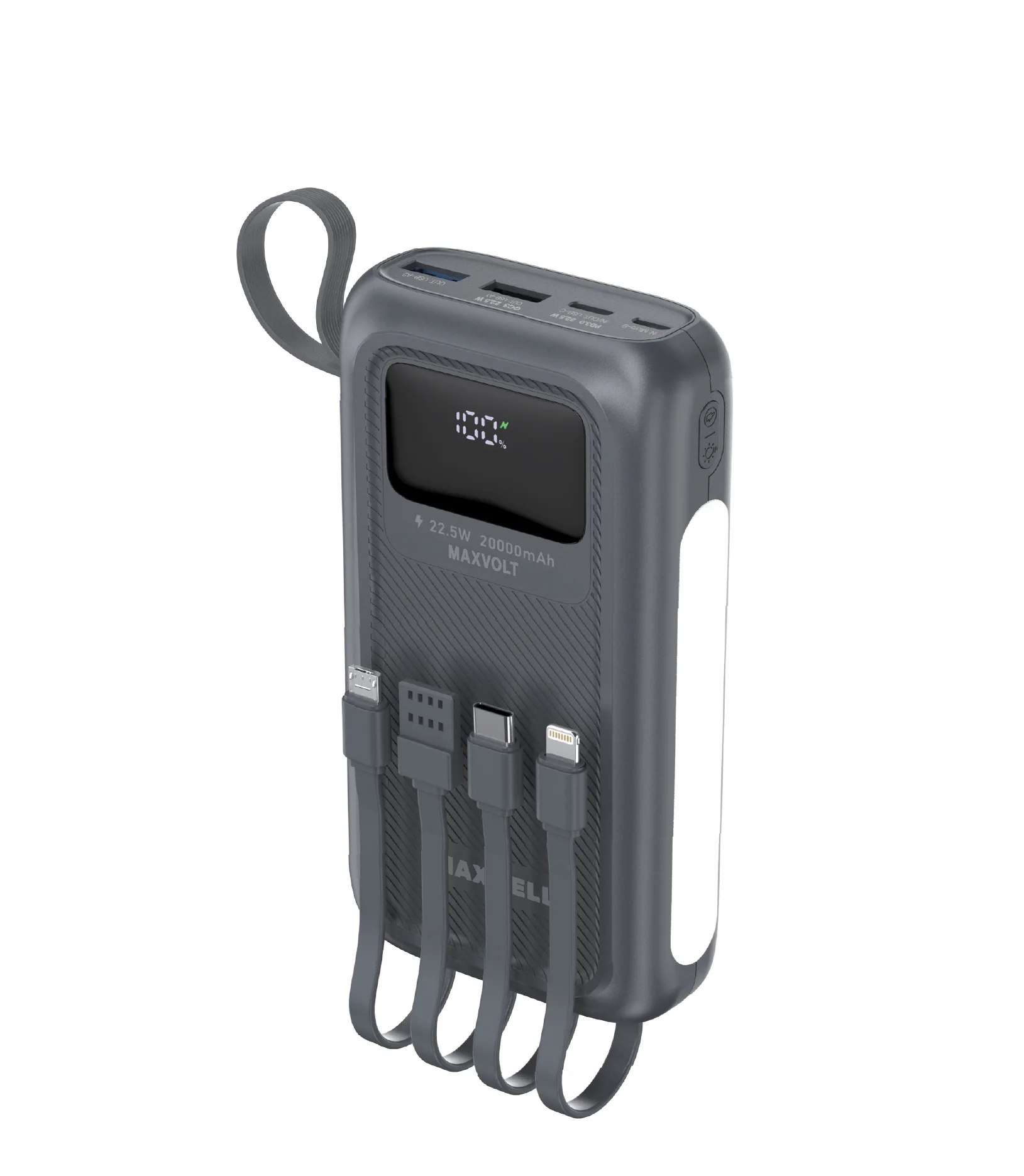 پاوربانک maxvolt 10000 مکسول همراه با 4کابل